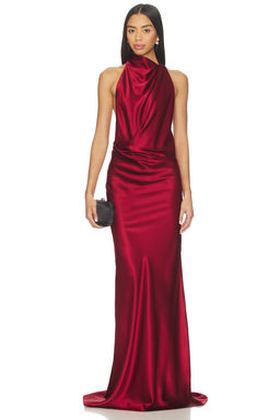 The Sei - Halter Drape Bias Gown