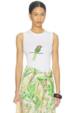 Verandah - Hand Beaded Parrot Tank