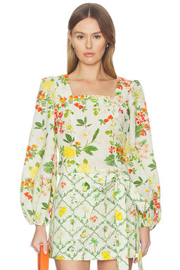 Verandah - Square Neck Crop Blouse