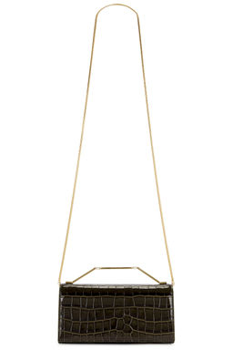 Veronica Beard - Croc Embossed Barre Clutch