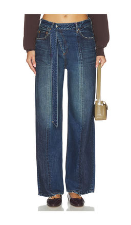 Moussy Vintage - Tioga Belt Design Straight Jeans