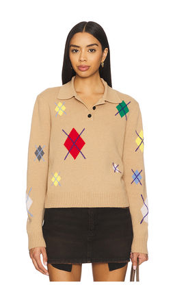 MSGM - Broken Argyle Sweater