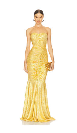 Norma Kamali - Strapless Fishtail Gown