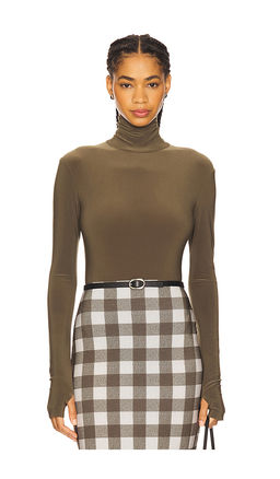 Norma Kamali - Long Sleeve Turtleneck Bodysuit