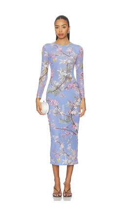 Patbo - Delicata Embroidered Tulle Midi Dress