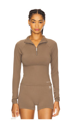 P.E Nation - Routine Quarter Zip Long Sleeve Top