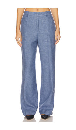 POLO RALPH LAUREN - Linen Cotton Twill Wide Leg Pant