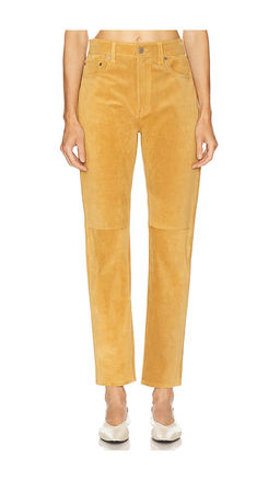 POLO RALPH LAUREN - Suede Relaxed Straight Pant