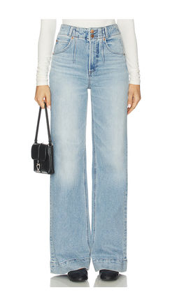 Pistola - Lana Double Button Wide Leg Jeans