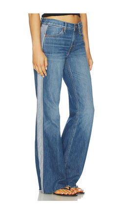 RE DONE - Californian Track Wide Leg Jeans