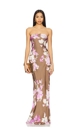 Rococo Sand - Maxi Strapless Dress