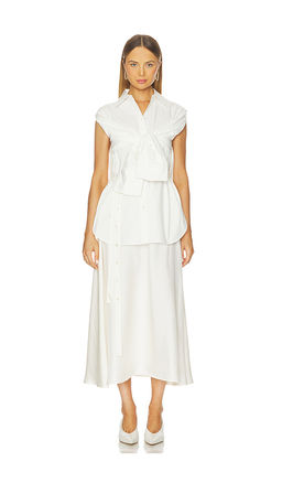 Rohe - Poplin Silk Combined Gilet Dress
