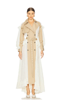 ROKH - Trench With Ruffle Dress