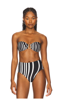 Seafolly - Coastline Ring Front Bandeau Bikini Top