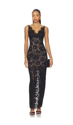 self-portrait - Floral Lace Maxi Dress