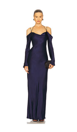 Shona Joy - La Lune Off Shoulder Tie Maxi Dress