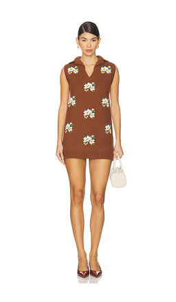 Shushu/Tong - Embroidered Beaded Knit Dress