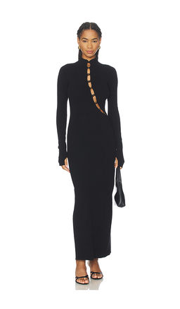 SIR. - Chiara Beaded Long Sleeve Dress