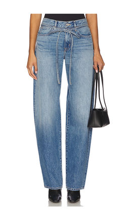 Slvrlake - Hailey Belted Relaxed Curve Jeans