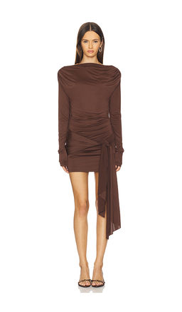 superdown - Miram Mini Dress In Dark Brown