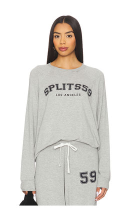 Splits59 - Andie Oversized Fleece Varsity Graphic Sweatshirt