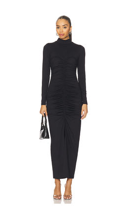 Susana Monaco - Mock Neck Long Sleeve Dress