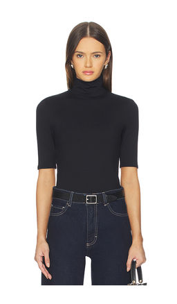 Susana Monaco - Mock Neck Elbow Sleeve Top