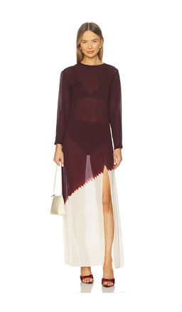 SWF - Sheer Panel Maxi Dress