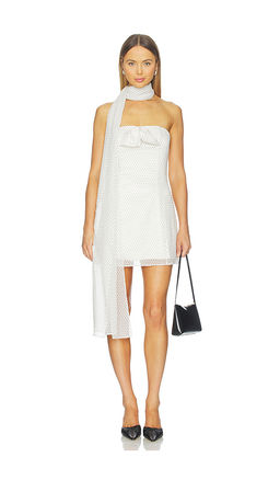 Tanner Fletcher - Monica Strapless Mini Dress With Scarf