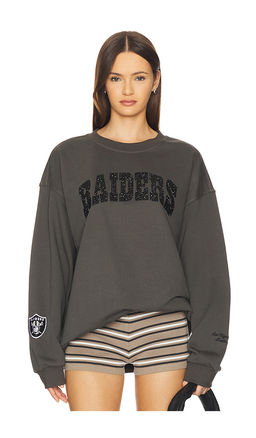 The Wild Collective - Raiders Oversized Crew Pullover & Crystal Rock
