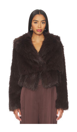 The Sei - Faux Fur Bomber Jacket