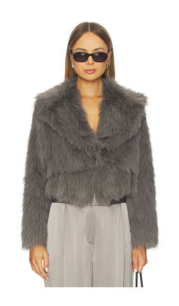 The Sei - Faux Fur Bomber Jacket