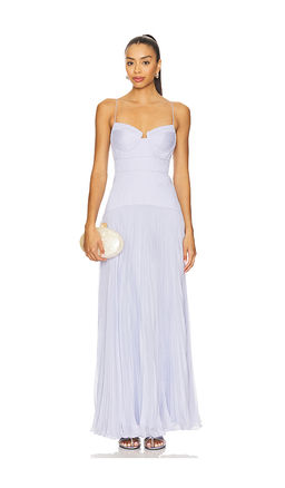 AMUR - Saylor Pleated Gown