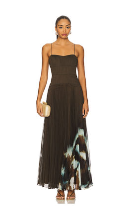 AMUR - Sue Pleated Gown