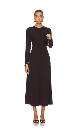 Vince - Curved Seam Rouched Dress