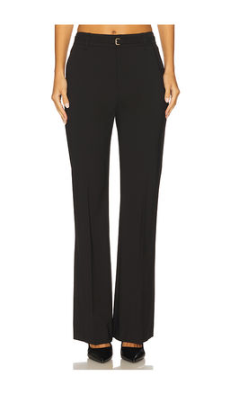 Vince - High Waist Slim Flare Belted Pant