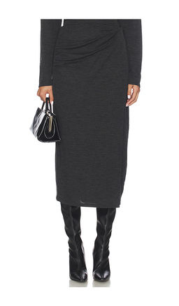 Vince - Waist Draped Midi Skirt
