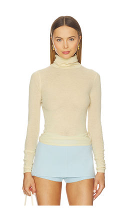 White + Warren - Superfine Cashmere Blend Turtleneck Top
