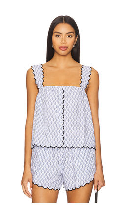 Weworewhat - Scallop Button Front Tank