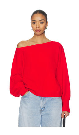 Weworewhat - Off The Shoulder Balloon Sweater
