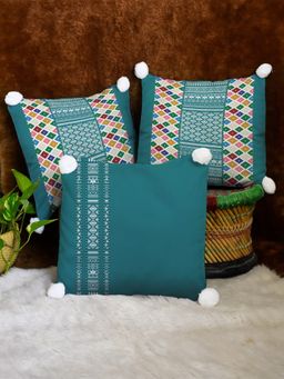 Indigifts - Christmas Cushion Covers Abstract Printed Cushion Cover Set of 3