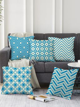 Indigifts - Home Decoration Items for Diwali Cushion Cover Set of 5