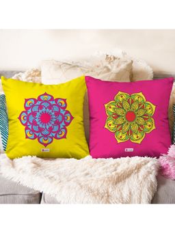 Indigifts - Mandala Doodle Print Cushion Cover Set of 2