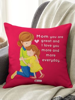 Indigifts - Printed Cushion I Love You Mom Print Polydatin