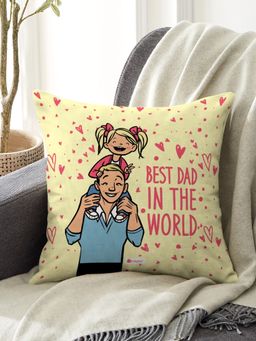 Indigifts - Printed Cushion Best Dad in The Print Polydatin