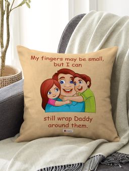 Indigifts - Printed Cushion Father & Children Love Polydatin