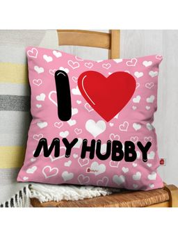 Indigifts - Printed Cushion Cover I Love My Hubby, Valentine Gifts, Love Gift