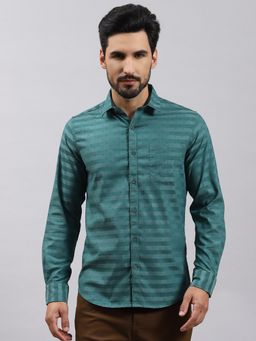 Monte Carlo - Green Printed Collar Shirt