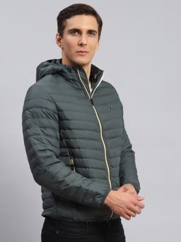 Monte Carlo - Grey Solid Hood Jacket