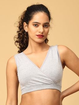 The Mom Store - Maternity Nursing Sleep Bra - Gray